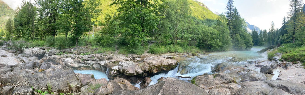 La vallée de la Soca en Slovénie, rivière magique. 