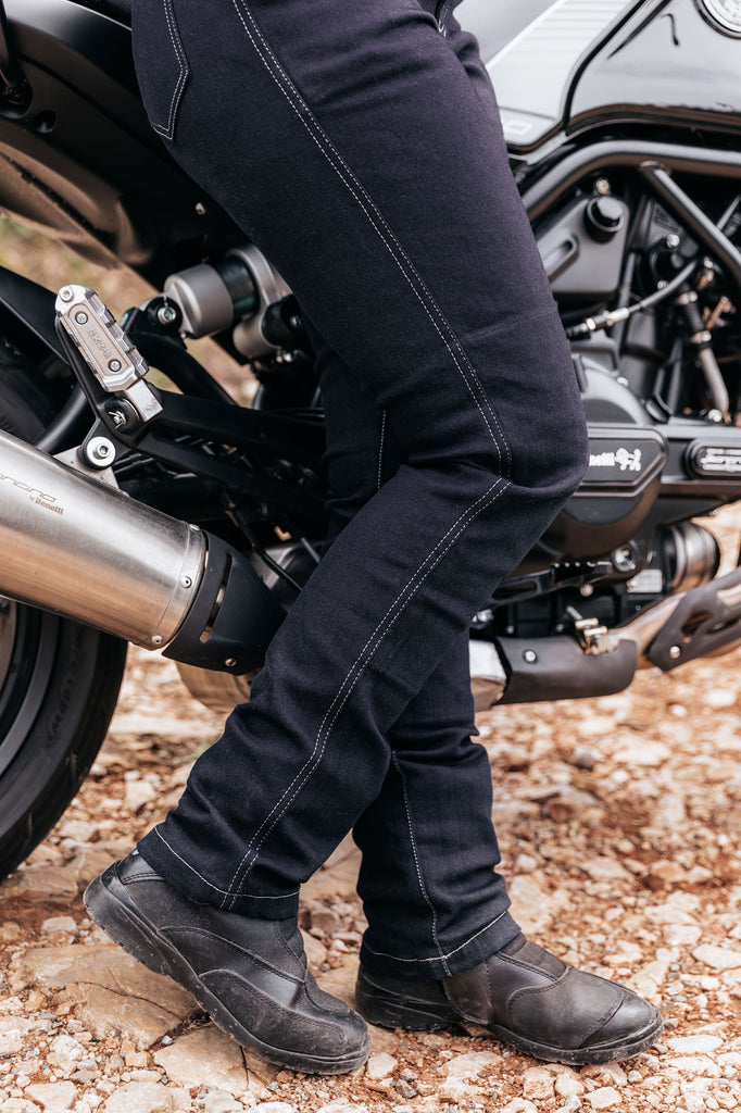 Jeans moto pour femme et homme