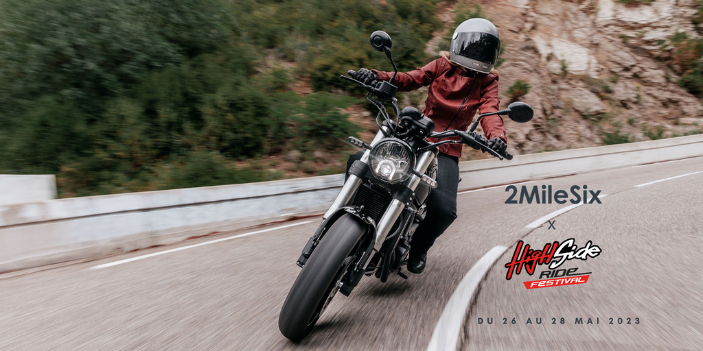 emme roulant sur une moto - ride au féminin 2milesix lors du high side ride festival