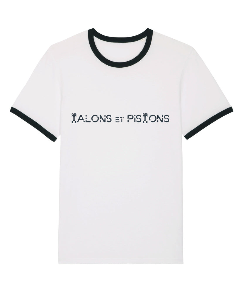 t-shirt Pistons blanc et noir