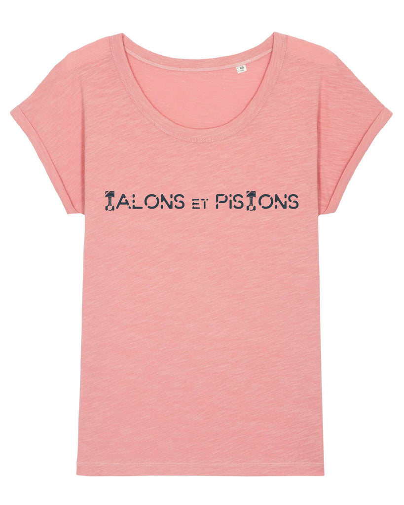 t-shirt rose pistons pour femme